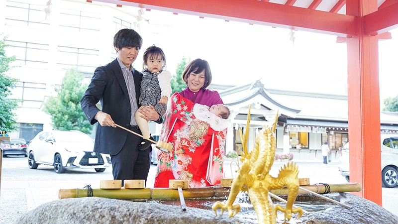 お宮参りのロケーション出張撮影 | 出張撮影専門店ココロクラフト